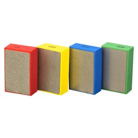 Diamant-Polierpads, Porzellan-Polierpads, Fliesenpolierpads, Glaspolierset für Beton, Stein, Marmor, Granit, Keramik, Schleifblöcke (60# 100# 200# 400#)