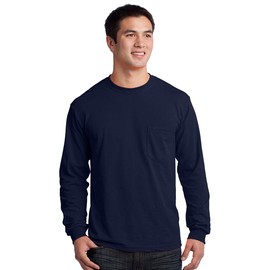 Gildan Men's Seamless Chest Pocket Comfort jersey T-Shirt, X-Large, Safety Green