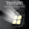 Outdoor Camping Multifunctional Keychain Light Usb Rechargeable Cob Bright Flashlight