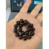 RAYON GARNET bead bracelet MEN Stretch 10mm Untreated 7 7.5