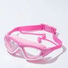Kids Swim Goggles with Earplugs – Anti-Fog Waterproof Large Frame