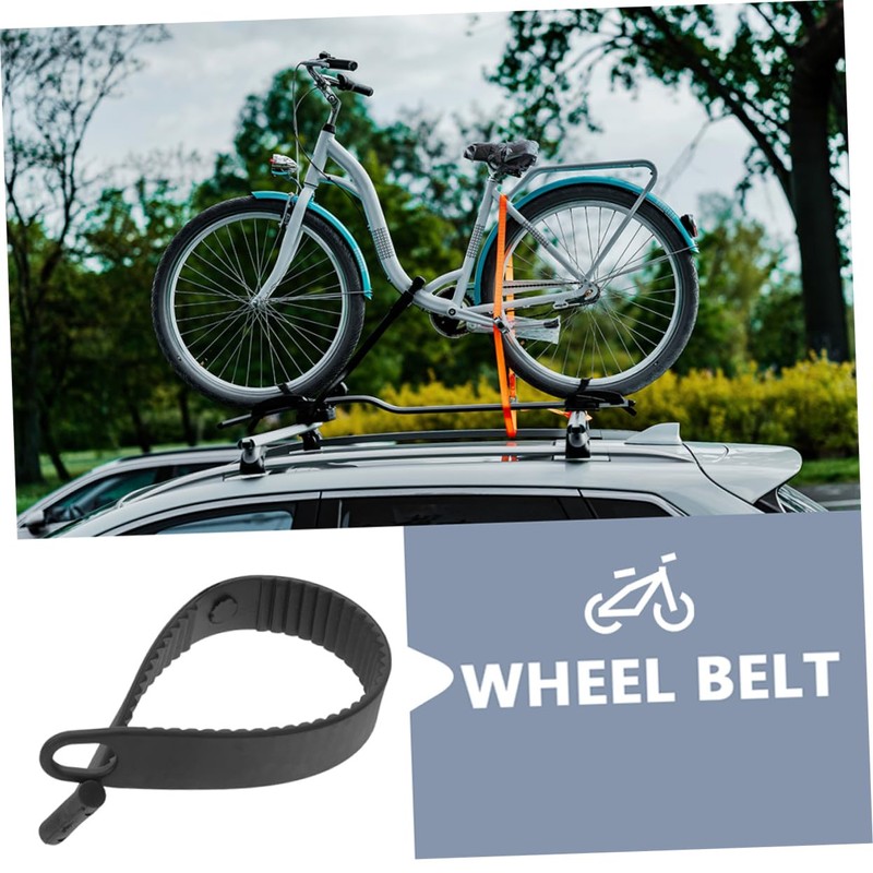 Sosoport 2pcs Multi-use Rubber Belt Straps for Bike Fastening and