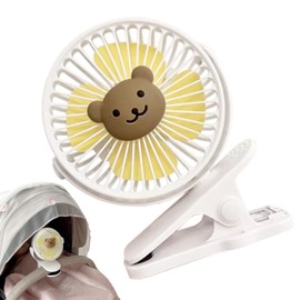 Stroller Fan with Clip, Electric Clip On Fan for Sleeping, Portable Design Cooling Tool for Student Beds, Cribs, Bedsides, Car Seats