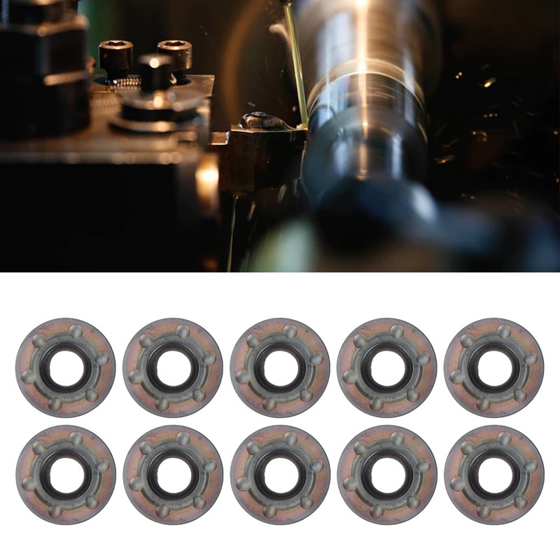 10Pcs Carbide Turning Inserts Coated Blade CNC Lathe Tool Holder