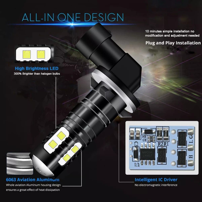 BSBSDJB 881 894 889 LED Fog Light Driving Bulbs DRL