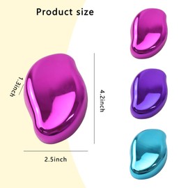 Rwotlls Crystal Hair Eraser for Women and Men,Reusable Crystal Hair Remover, Painless Exfoliation Hair Removal Device,Quick and Easy Back Legs Arms (Bright purple)