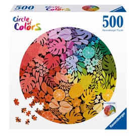 Ravensburger 12000821 Circle of Colours-Tropical 500 Piece Jigsaw Puzzles for Adults and Kids Age 10 Years Up, Multicolour, One Size