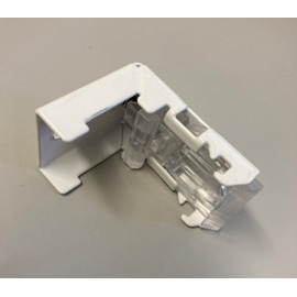 Blindspares Clip Over Type Bracket for Roman Blinds (Pack of 2) fits rectangular type rail