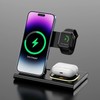 4 in 1 Magnetic Flat Foldable Wireless Charging Station with