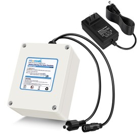 Battery Backup for Solar Fountain Water Pump Backup Battery 2600mah, DC5521 Compatible with FEOXSHAL Solar Fountain Only