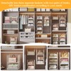 Yuyetuyo ﻿5 Tier Hanging Closet Organizer Separable Hanging Closet Shelves