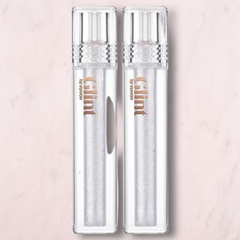 Glint liquid gel highlighter, 03 glitter veil, 2 pieces / Glint 리퀴드 젤 하이라이터, 03 글리터 베일, 2개