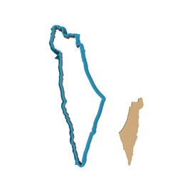 Israel Outline - Cookie Cutter/Sugar Cookie/Fondant/Clay (1040)