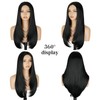 SISICLOUD Black Lace Front Wig for Women Pre-Plucked Pre Cut