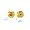 Craftdady 2mm Mini Round Ball Bead Spacers Golden Metal Tiny