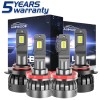 AUIMSOCO 9005+H11 HIGH LOW BEAM LED Headlight Super Bright Bulbs