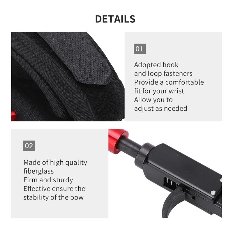 Compound Bow Release Wristband Adjustable 360° Rotation Archery Release Aids
