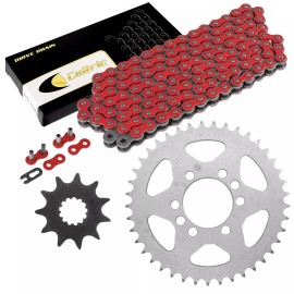 Suzuki Red Drive Chain And Sprockets Kit for Suzuki LT230E Quadrunner 230 1986-1993