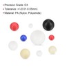 sourcing map PA66 Nylon Solid Plastic Balls 6 mm G3