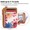 MOGEWOE Credit Card Holder Wallet for Women Slim Minimalist Wallet
