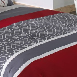 Riverbrook Home Country Manor Collection Comforter Set, King, Cypress - Red/Gray, 8 Piece Set