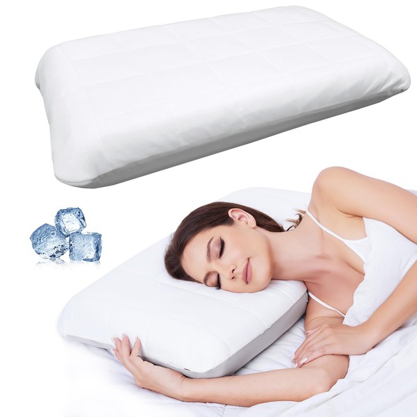 Pillow, Cervical Neck Memory Foam Ergonomic Pillow, Cooling Pillow for
