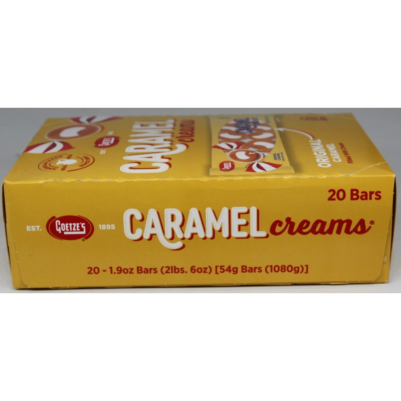 Goetze's Original Caramel Creams by Goetzes Candy Chewy Box of