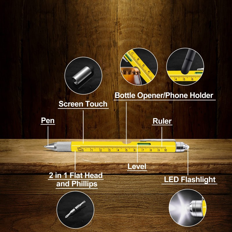Stocking Stuffers for Men, Multitool Pen 9 in 1, Christmas
