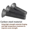 Qrity 20 PCS Socket Countersunk Screw, 12.9 Grade High Tensile