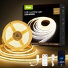 COB LED Strip Lights 32.8ft, Dimmable White CCT Tunable 2300K-6500K,