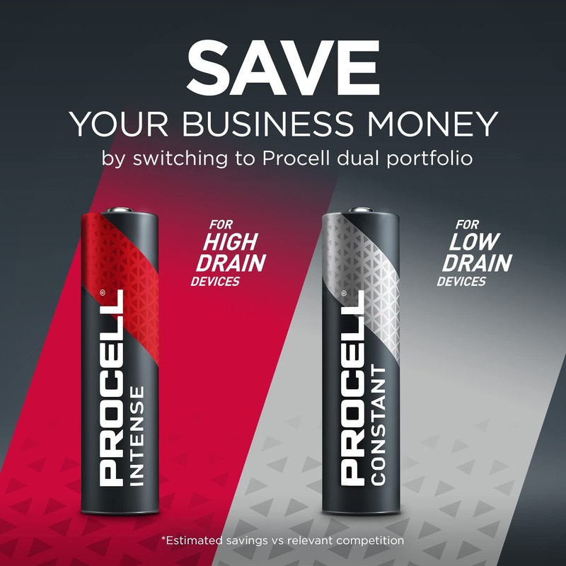 ProCell Intense AAA High-Performance Alkaline Batteries (144 Pack), 10-Year Shelf