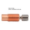 2Pcs Nozzle Throat Heat Break Heatbreak Tube Threaded 3D Printer