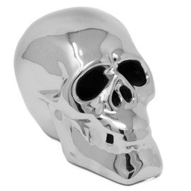Lesser & Pavey Silver Chrome LED Multicoloured Light Up Skull