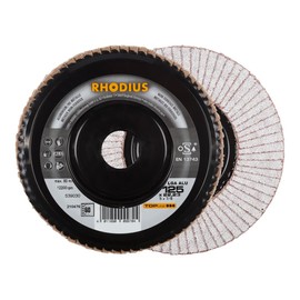 Rhodius Flap Disc LGA Aluminium Pack 125 x 22.23 mm K60