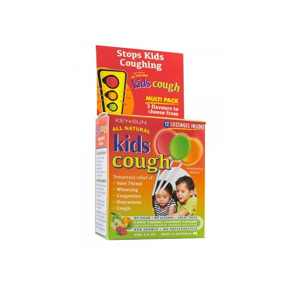 Key Sun Kids Cough Multipack Lollipops 12