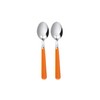 Excelsa Set Cucchiaini in Acciaio Inox, Arancione, 2 Pezzi