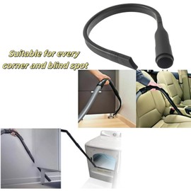 25-Inch Universal Vacuum Crevice Tool Attachment – Flexible Brush Kit for 1-3/8" (35mm) & 1-1/4" (32mm) Hose Diameters – Compatible with D*son, Shark, Hoover, Kenmore, Bissell & More 2pack