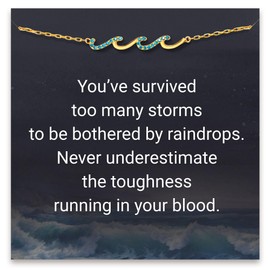 STORYJEWELLERY Bracelet for Women, Womens Gifts for Christmas, Birthday Gifts, Best Gifts for Women, Thinking of You Gifts for Women, Womens Gift Ideas, Link Bracelet, Gold-Plated Wave Bracelet 3