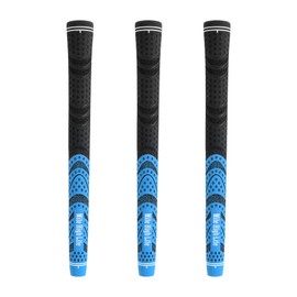 Mile High Life Golf Grips | 3 Pack Golf Grips Bundle | Non-slip Golf Club Grips | Multi-Compound Rubber Golf Grip for Men, Women (3 Pieces Blue,Jumbo)