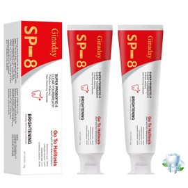 2Pcs SP8 Toothpaste,SP-8 Probiotic Whitening Toothpaste - Enhanced Formula with 8 Probiotics for Teeth Whitening and Gum Health and Enamel Safe.
