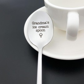 Cenrren Grandma Gifts Nana Gift Grandma's Ice Cream Spoon Christmas Birthday Gifts for Grandma Grandmother Nana Mothers Day Gift Thanksgiving Gift Grandma Gifts from Grandkids, Spo388