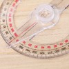 Androxeda Round Protractor Ruler, 4 Pieces 360 Angle Ruler Measuring