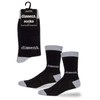 ARCHIE MCPHEE Dissent Women's Crew Socks in Black and Gray