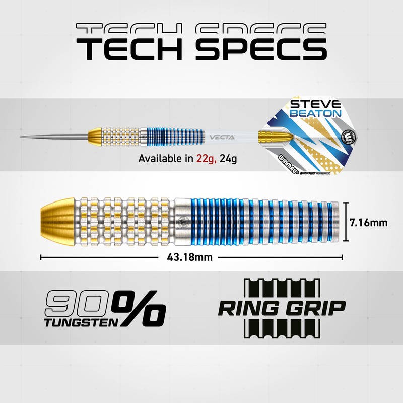 WINMAU Darts - Professional Player - Steve Beaton Legacy Edition
