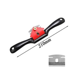 Zasiene Tailplane Adjustable Metal Blade Tail Planer Spokeshave Hand Trimming Tool Adjustable Adjustment Woodworking Cutting Edge 210 mm for Planing Trimming with 4 Replacement Blades