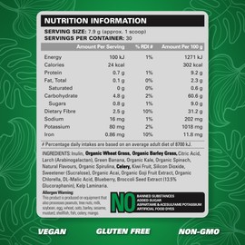 EHPlabs OxyGreens Super Greens Powder - Spirulina & Chlorella Superfood, Green Juice Powder & Greens Supplements with Prebiotic Fibre, Antioxidants & Immunity Support - 30 Serves (Guava Paradise)