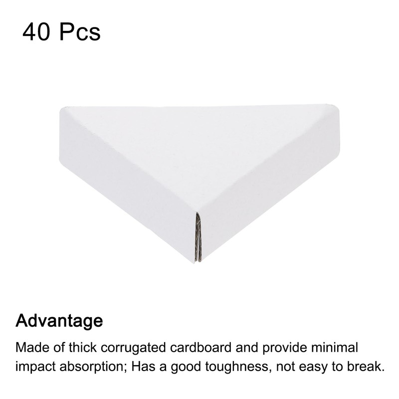 sourcing map Adjustable Cardboard Corner Protector, Cardboard Edges Protector 6x6x2.2cm