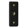 Varilight Single Light Switch 2-Way - Architrave Matt Black With