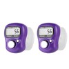 Uzinb Hand Held Useful Digital Display Knitting Crochet Amigurumi Purple/Green
