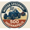 Retro Style Indianapolis Motor Speedway Indy 500 High Quality Garage Sign